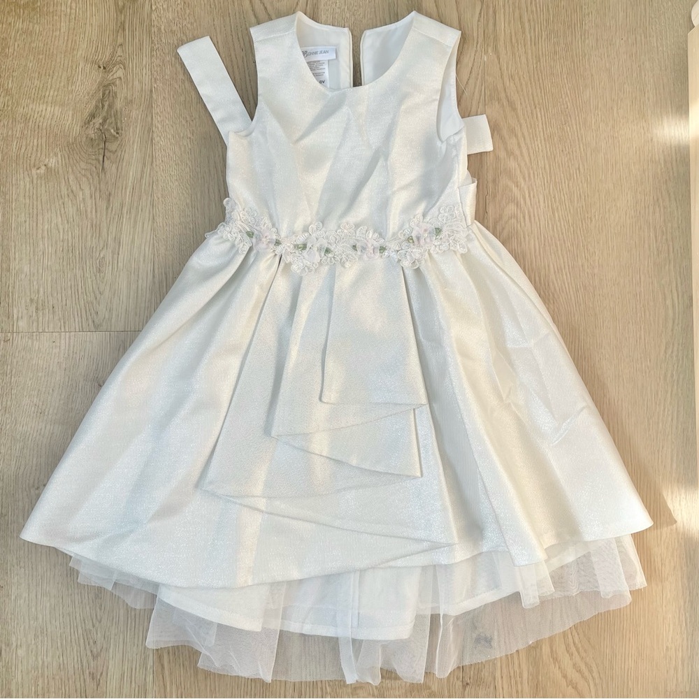 Bonnie Jean Ivory Layered Formal Dress